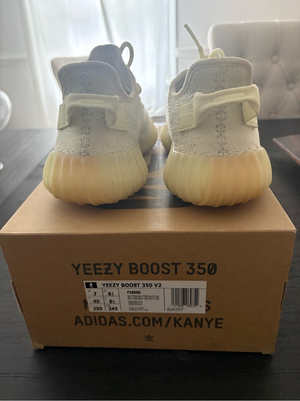 adidas Yeezy Boost 350 V2 Butter/Yellow Sneakers/ unisex
